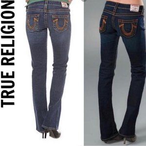True Religion rare Rainbow hi- rise Boot cut Jean size 27
